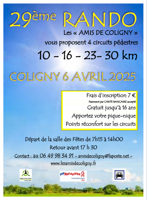 affiche rando 2025